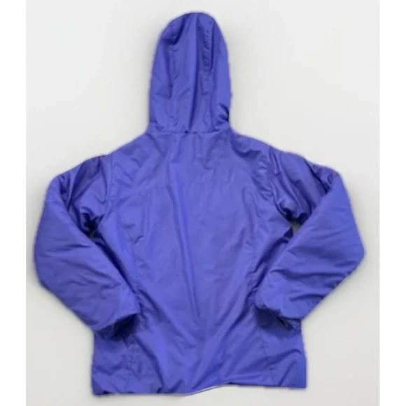 The North Face Girl's Hooded Jacket Reversible Purple Jacket Size Small 7/8 - Picture 7 of 10